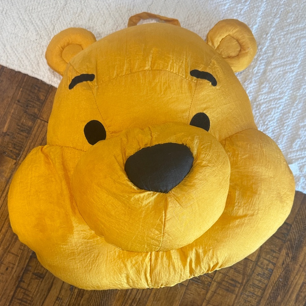 Vintage Winnie the Pooh Bear Face Pillow